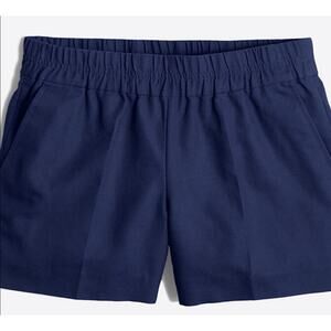 J Crew Boardwalk Pull On 3" Black Cotton Shorts with Pockets US Womens 8